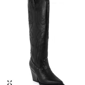 Sugar Black Heeled Boots